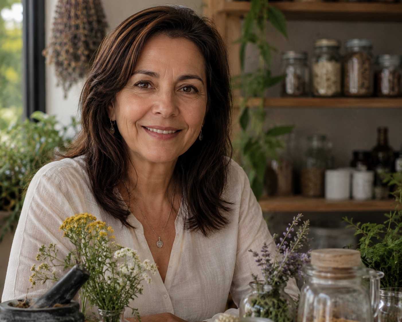 María G., especialista en bienestar natural y remedios tradicionales